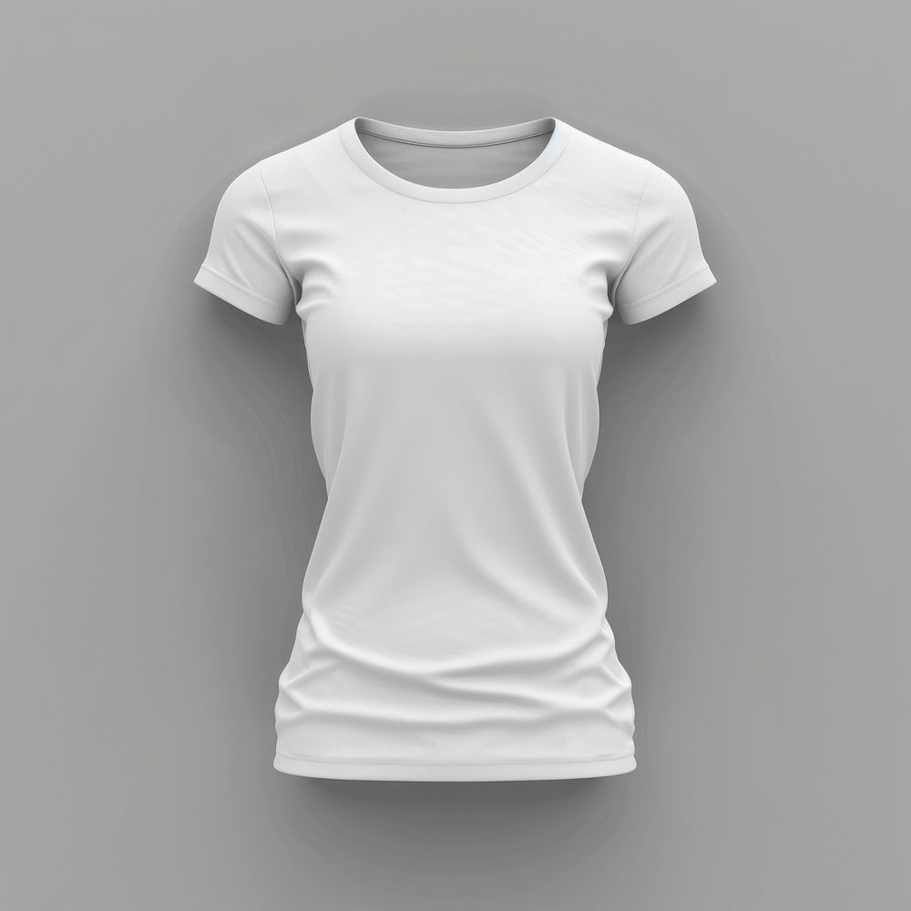 White t-shirt mockup apparel clothing.