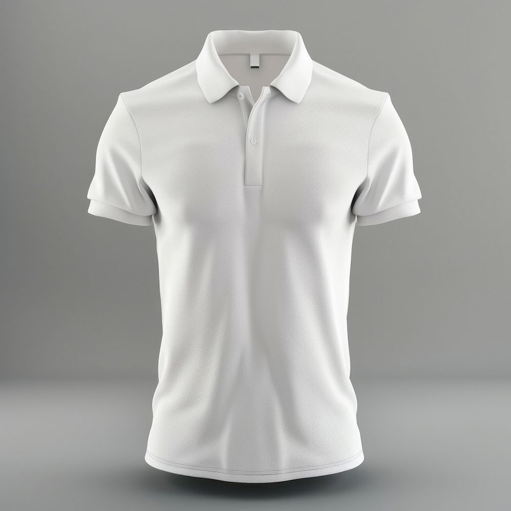 White polo shirt mockup apparel accessories accessory.