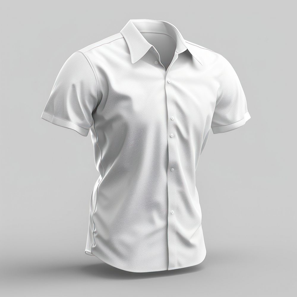 White shirt mockup apparel clothing blouse.
