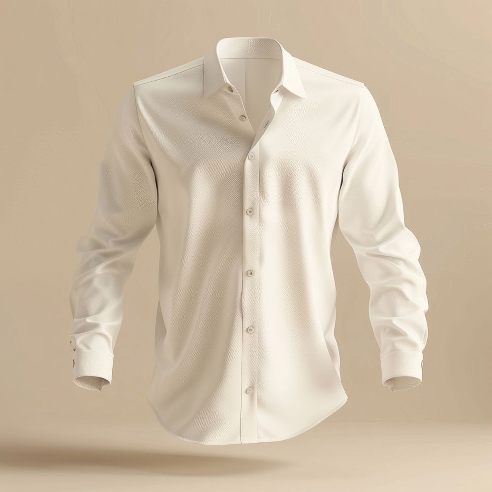 White shirt mockup apparel clothing sleeve.