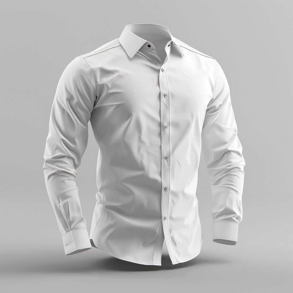 White shirt mockup apparel clothing sleeve.