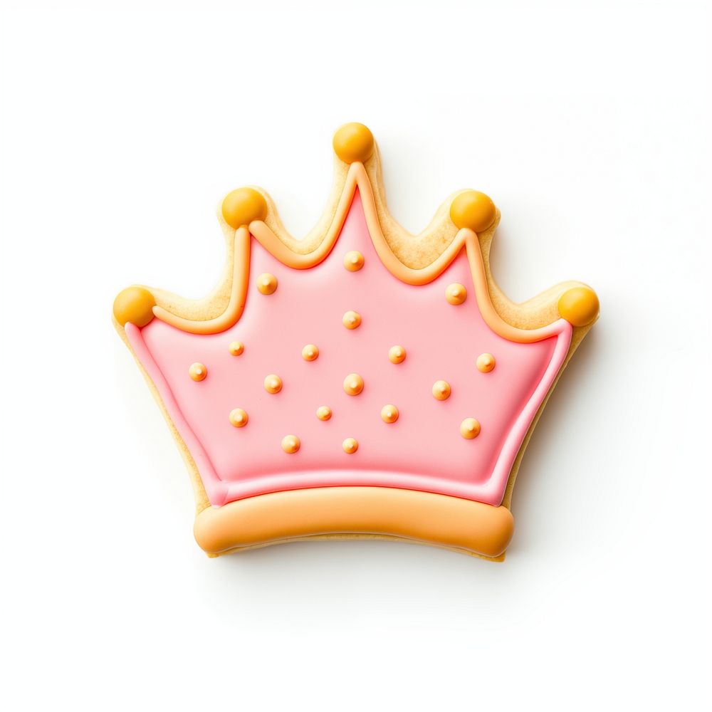 Crown icon, cookie art illustration