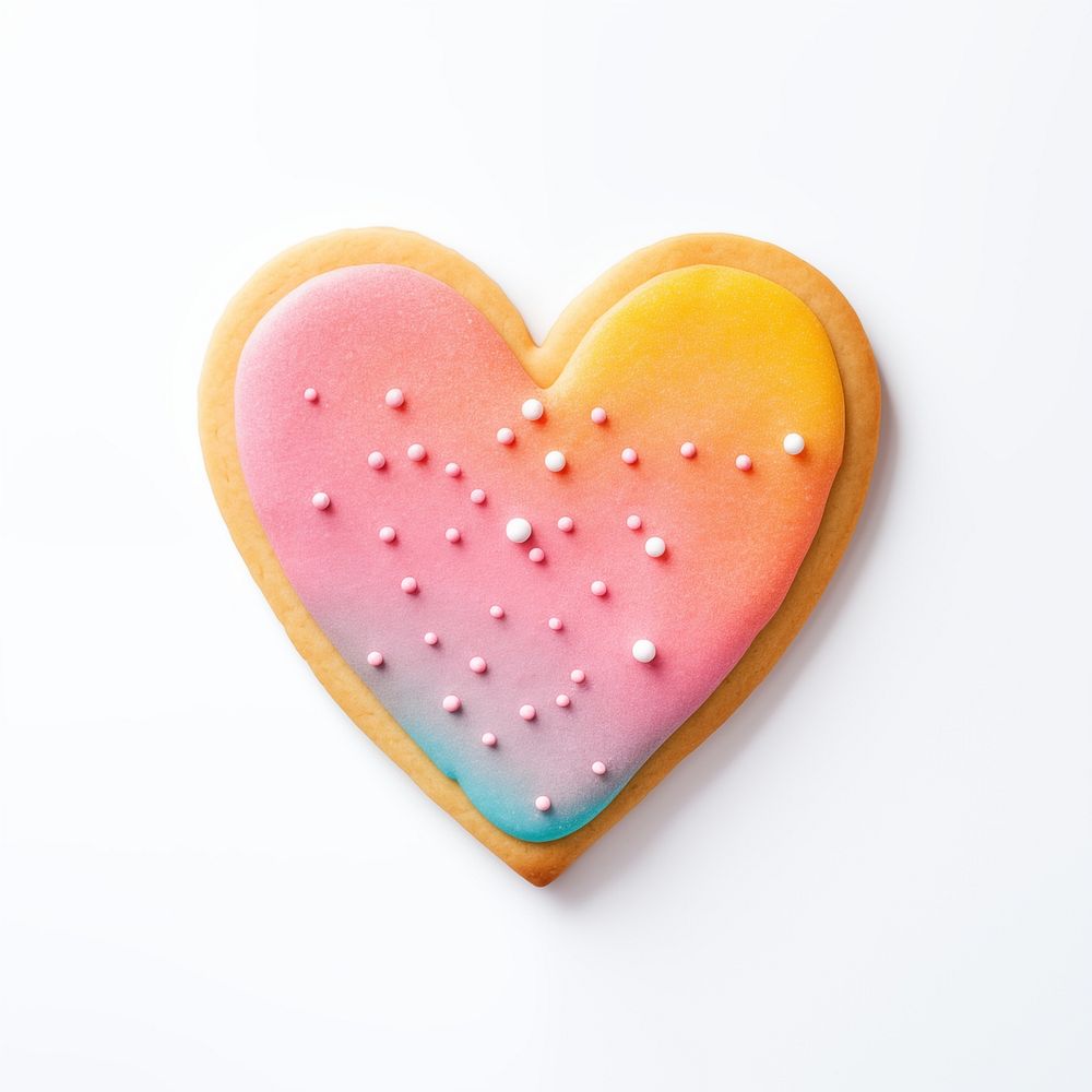 Heart icon, cookie art illustration