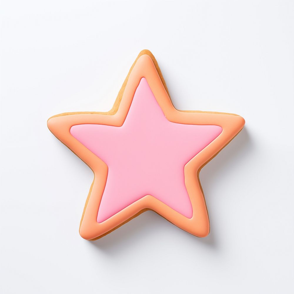 Star icon, cookie art illustration