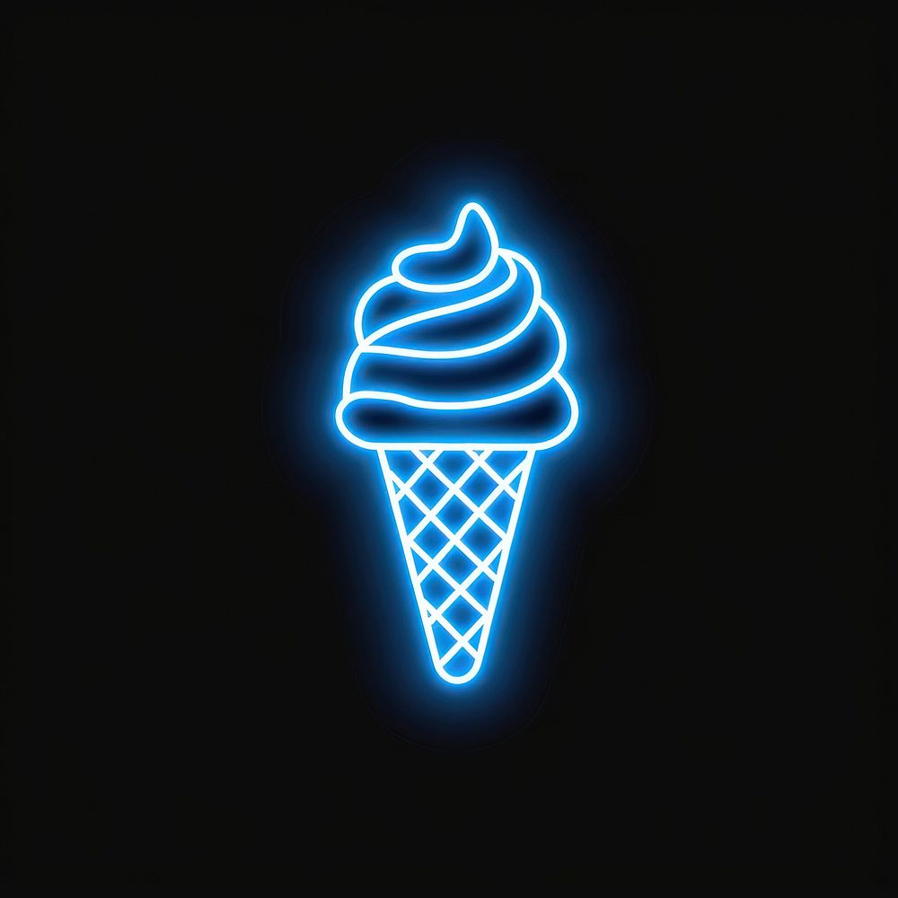 Ice cream icon neon astronomy outdoors.
