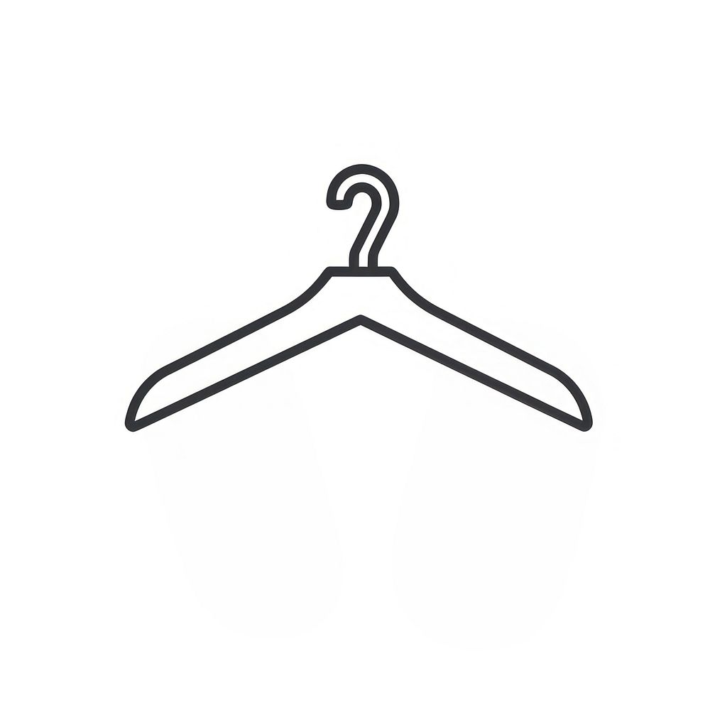 Simple cloth hanger icon.