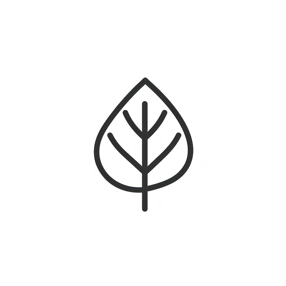 Leaf icon weaponry symbol.