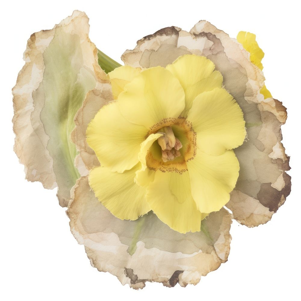 Primula Auricula ripped paper accessories accessory daffodil.