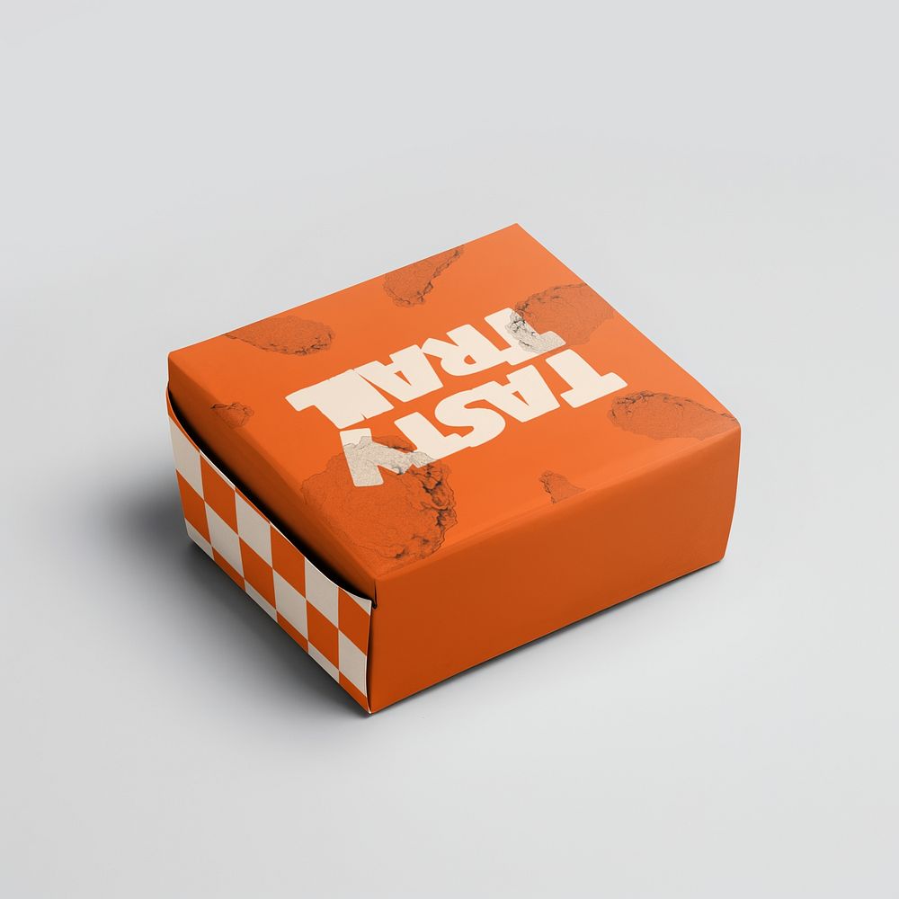 Takeaway food container mockup psd