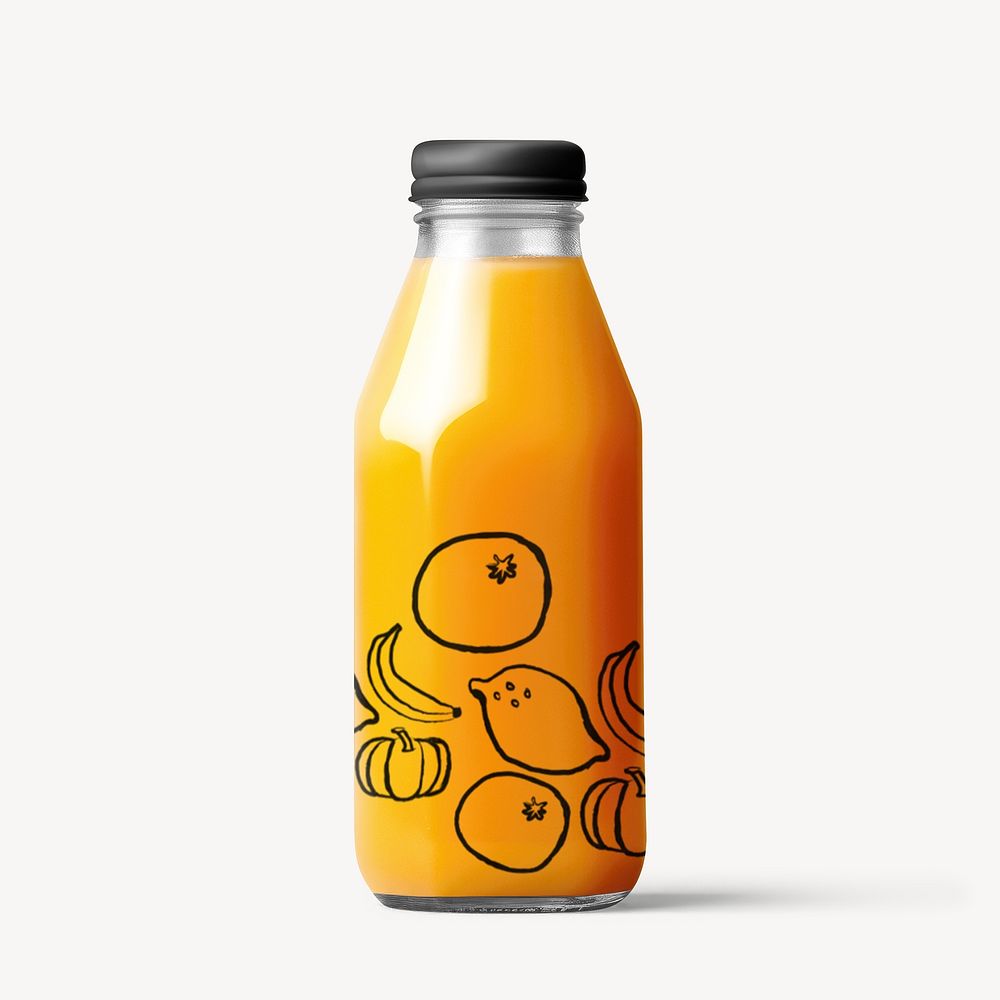 Juice bottle, drink packaging design