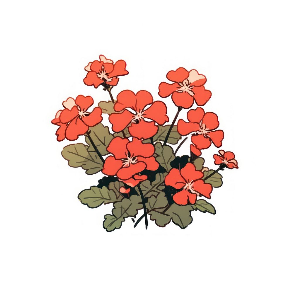 Geranium flower geranium graphics blossom.