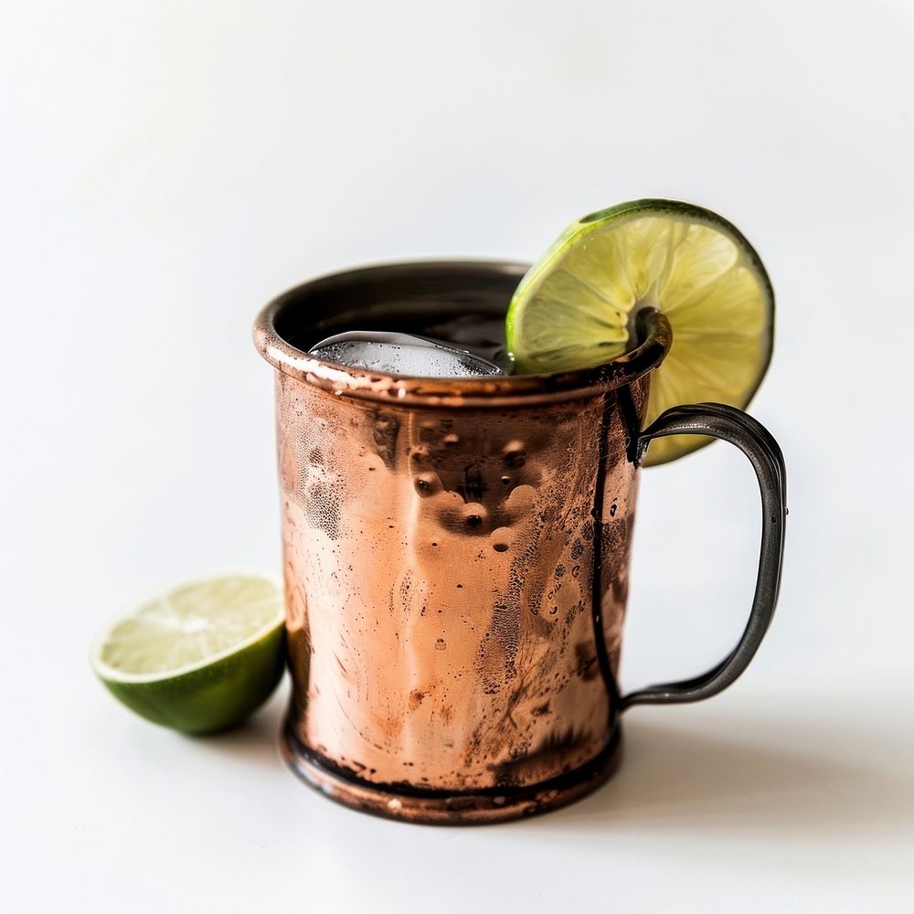 Moscow mule chocolate beverage produce.