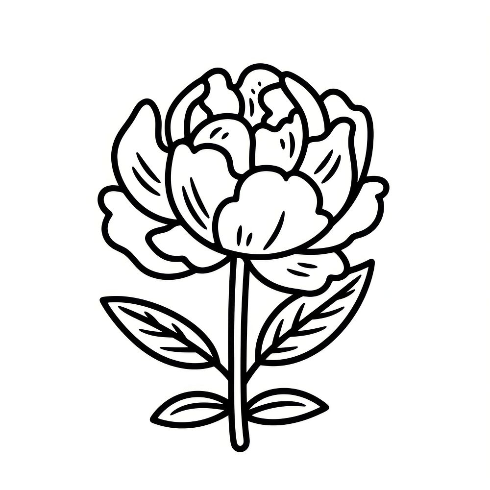 Peony flower illustrated dynamite weaponry.
