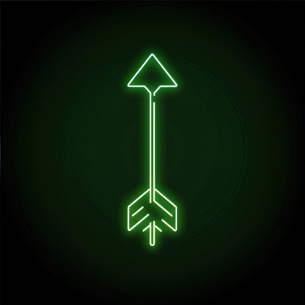 Arrow icon green symbol light.