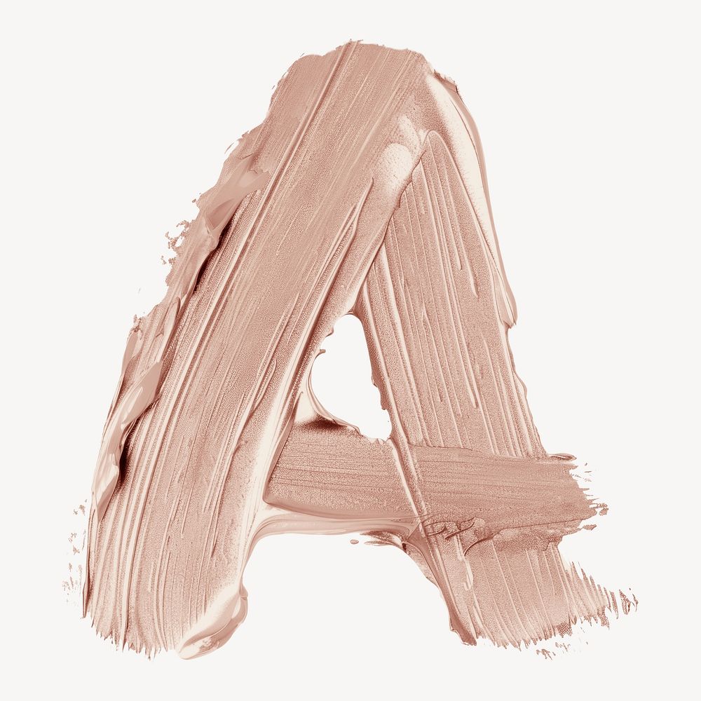 Letter A brush strokes white background clothing apparel.