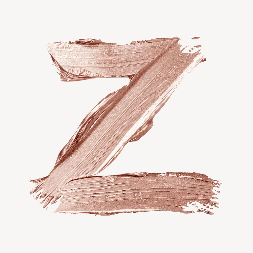 Letter Z brush strokes white background weaponry pattern.