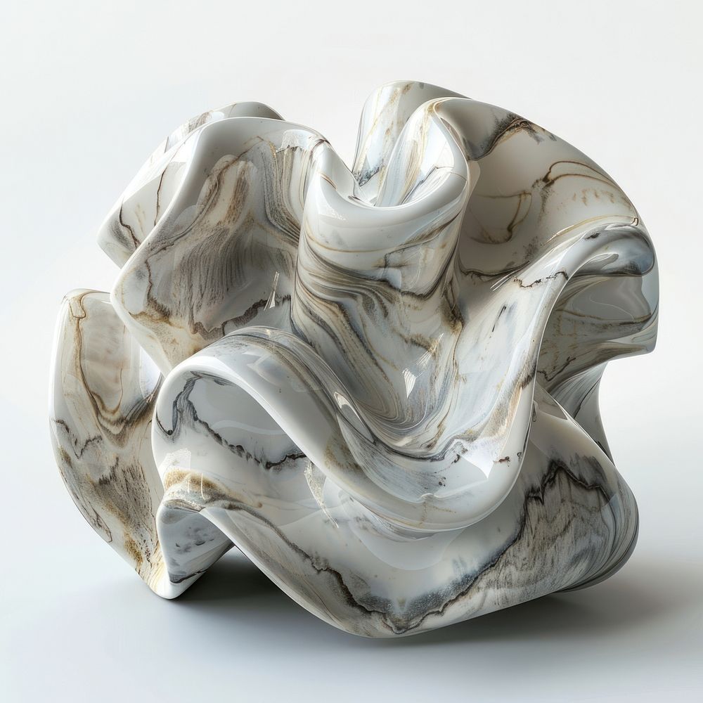 Marble abstract shape accessories accessory porcelain.