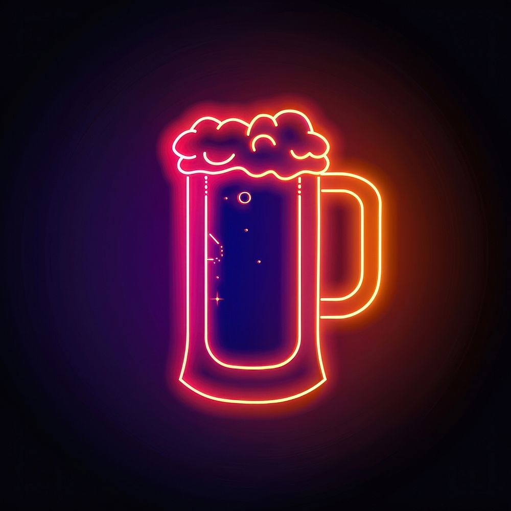 Beer neon astronomy lighting.