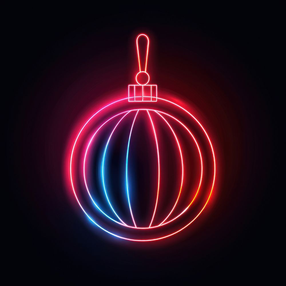 Christmas ball neon accessories accessory.