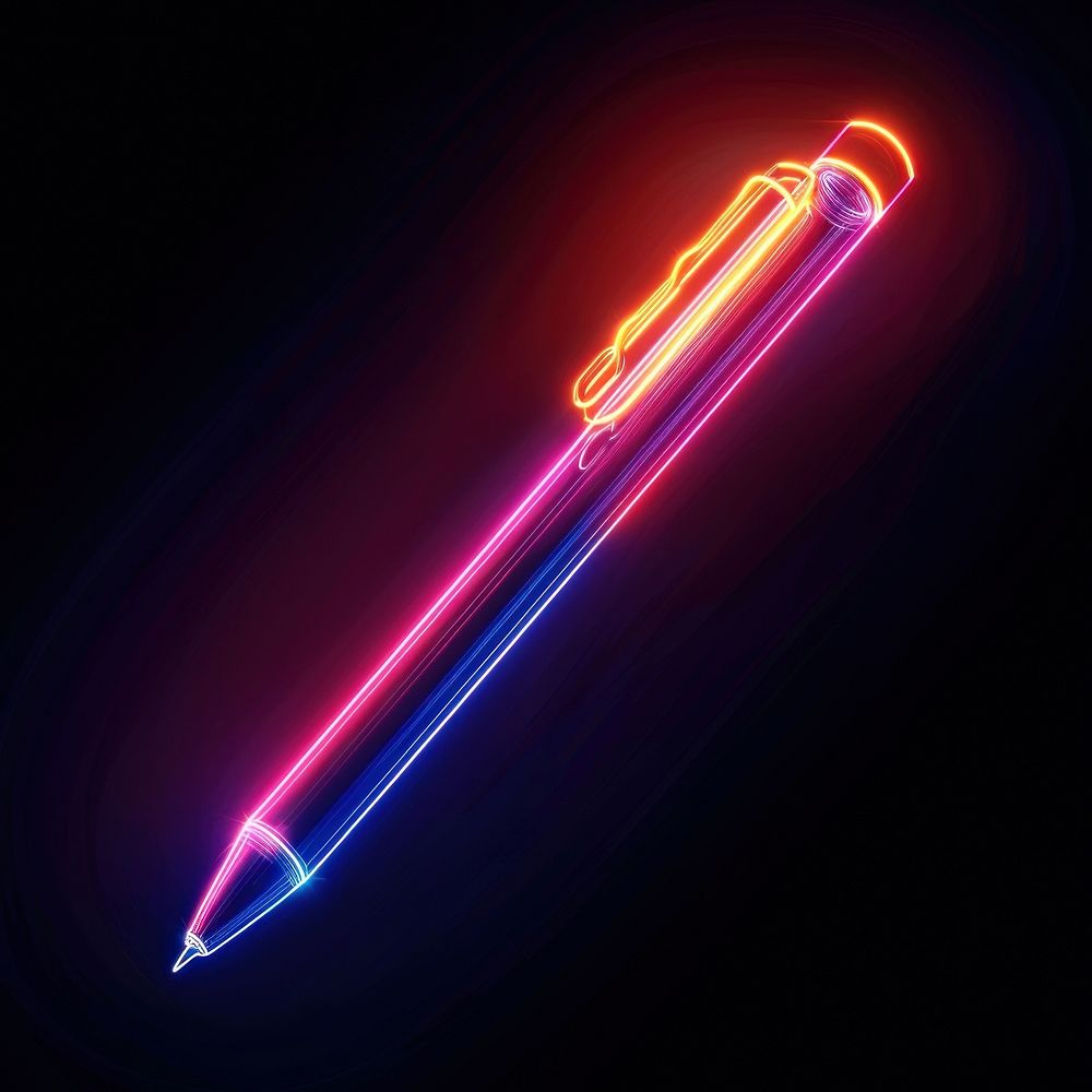 Ink pen neon astronomy outdoors.