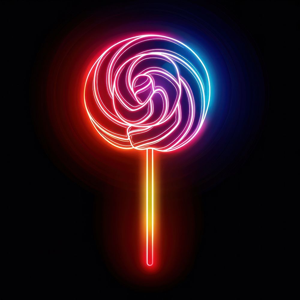 Swirl rainbow lollipop confectionery astronomy outdoors.