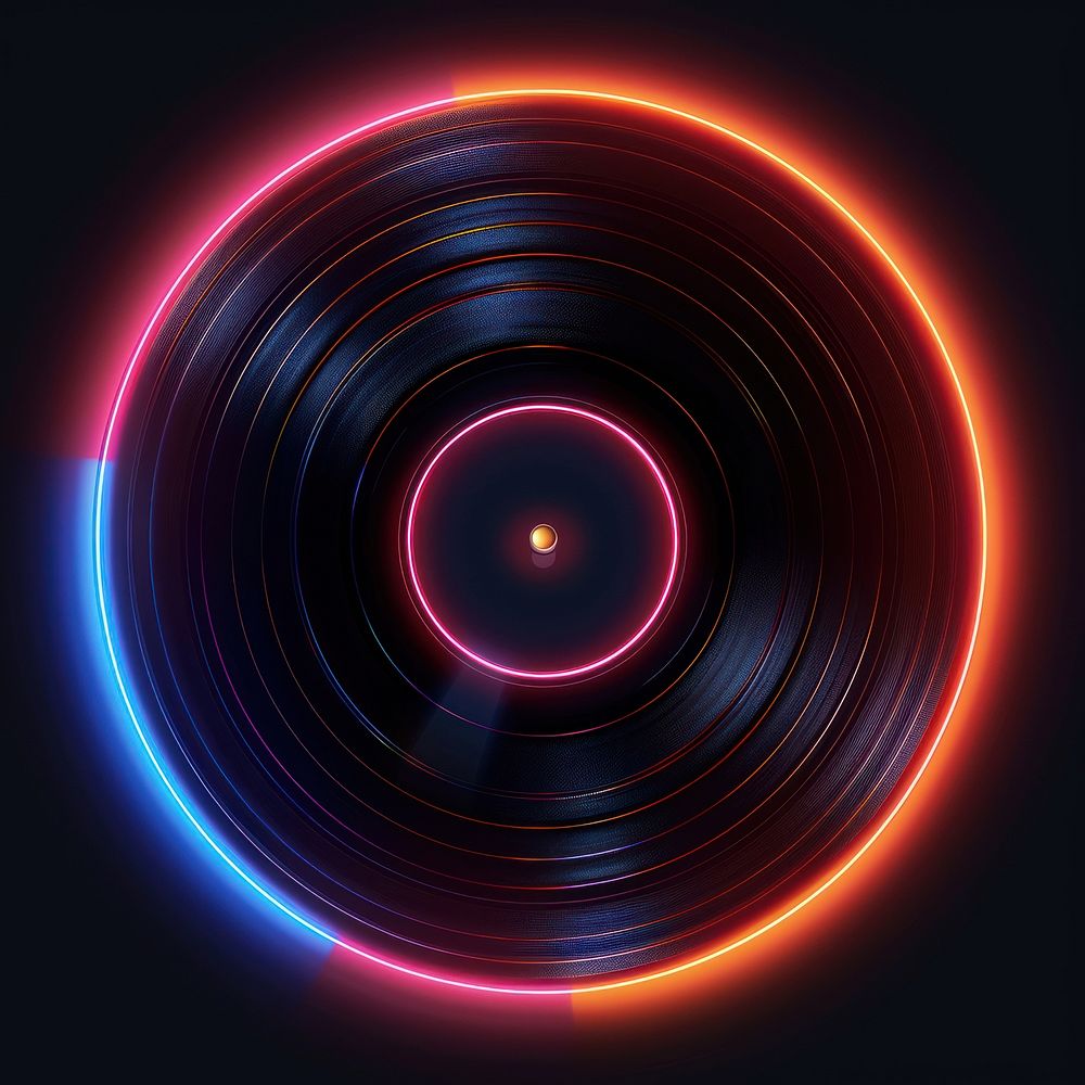 Vinyl lighting pattern spiral.