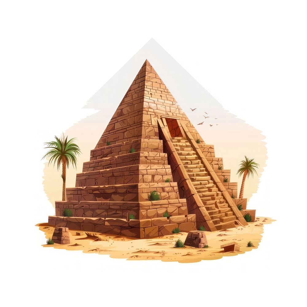 Ancient Egypt art pyramid architecture building brick.