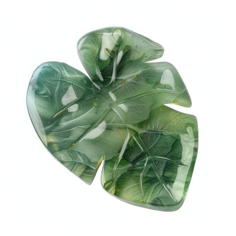 Flower resin monstera shaped accessories accessory gemstone.