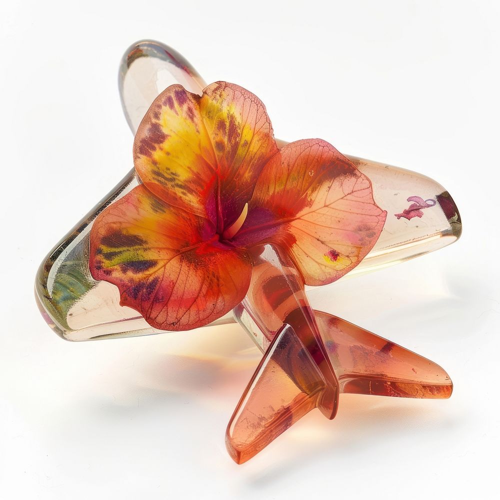 Flower resin airplane shaped accessories accessory jewelry.