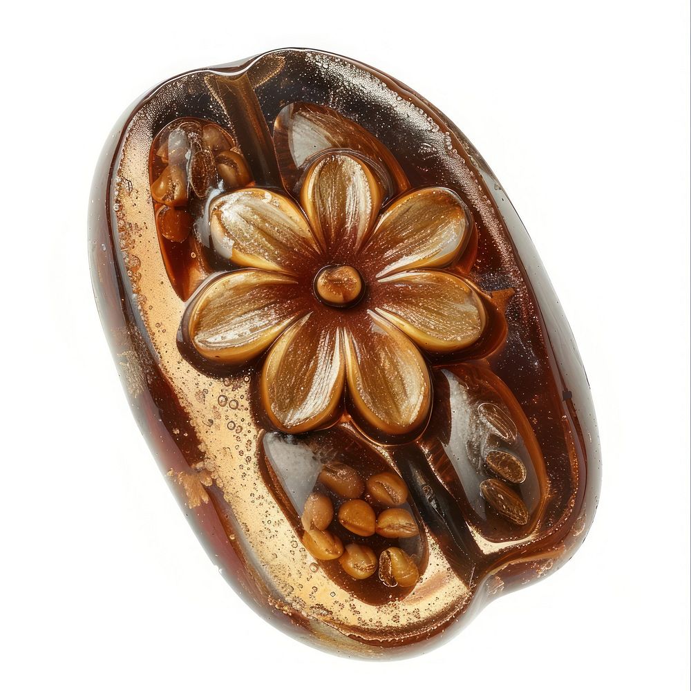 Flower resin coffee beans shaped accessories accessory gemstone.