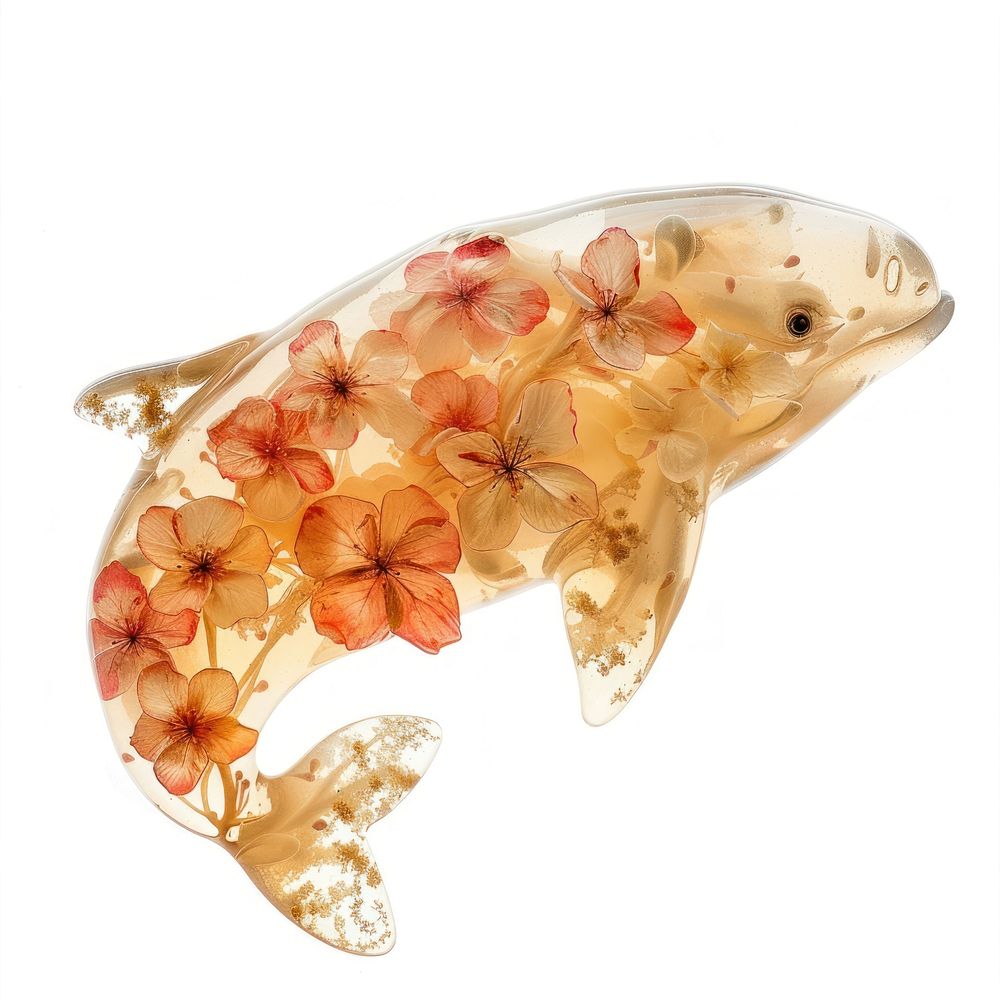 Flower resin dugong shaped accessories accessory animal.