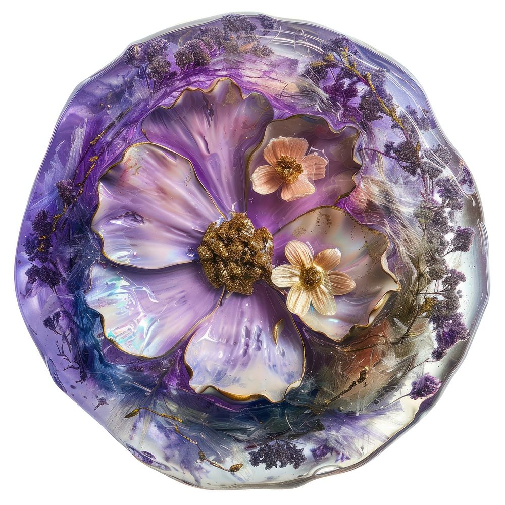 Flower resin earth shaped accessories accessory porcelain.