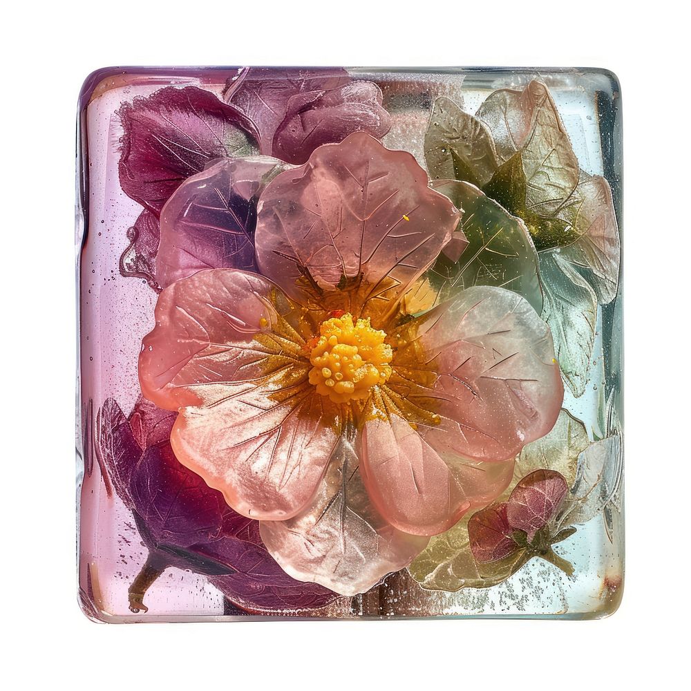 Flower resin gift box shaped accessories accessory blossom.