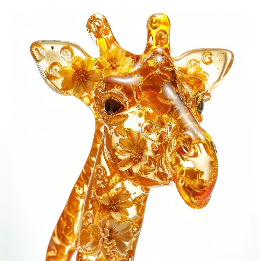 Flower resin giraffe shaped confectionery wedding female.