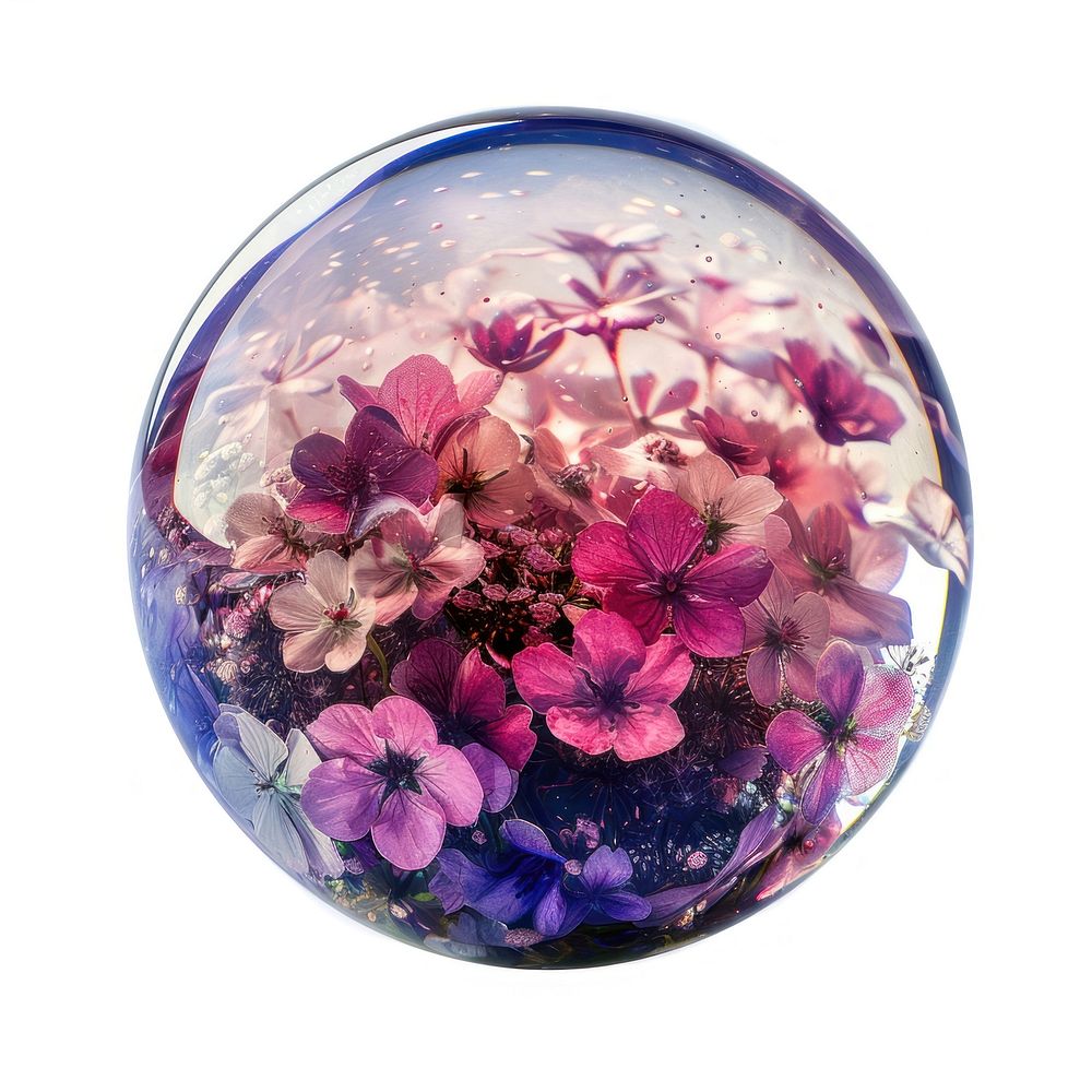 Flower resin planet shaped photo accessories photography.