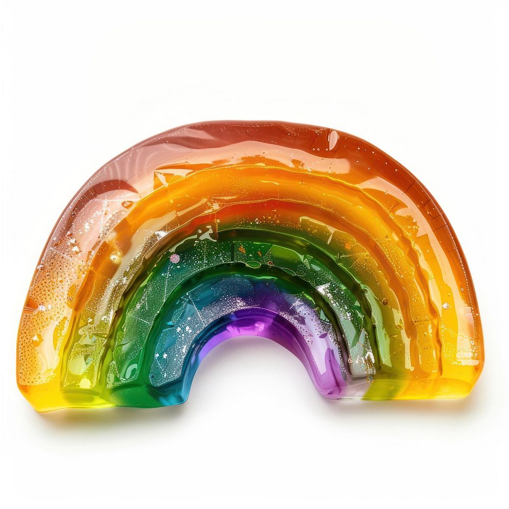 Flower resin rainbow icon shaped confectionery accessories accessory.