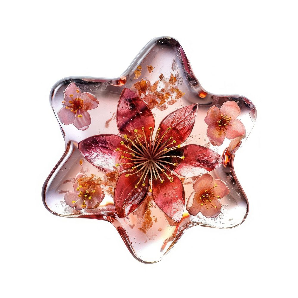 Flower resin star shaped accessories accessory jewelry.