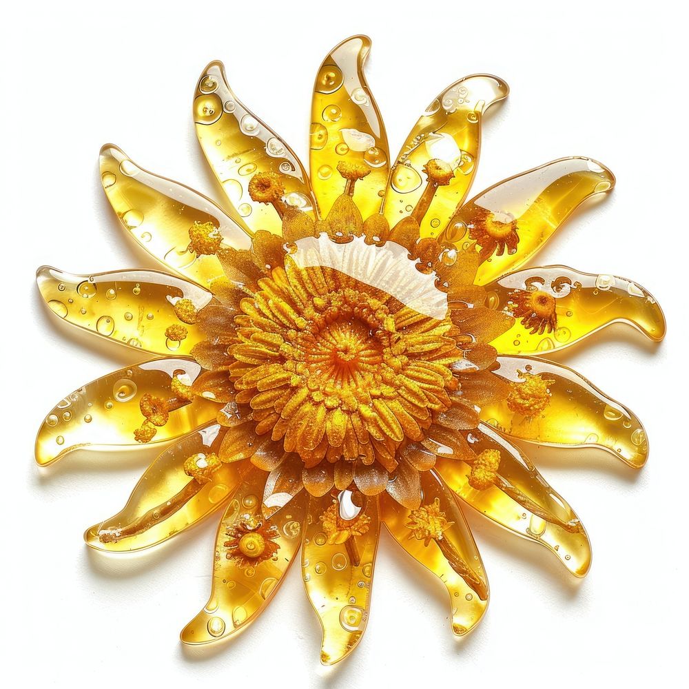Flower resin sun shaped accessories accessory jewelry.