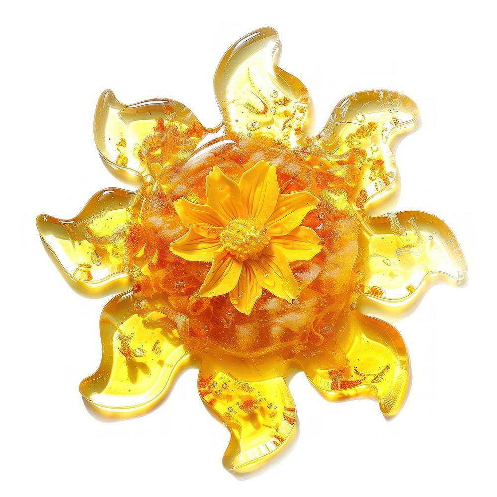 Flower resin sun shaped confectionery accessories accessory.