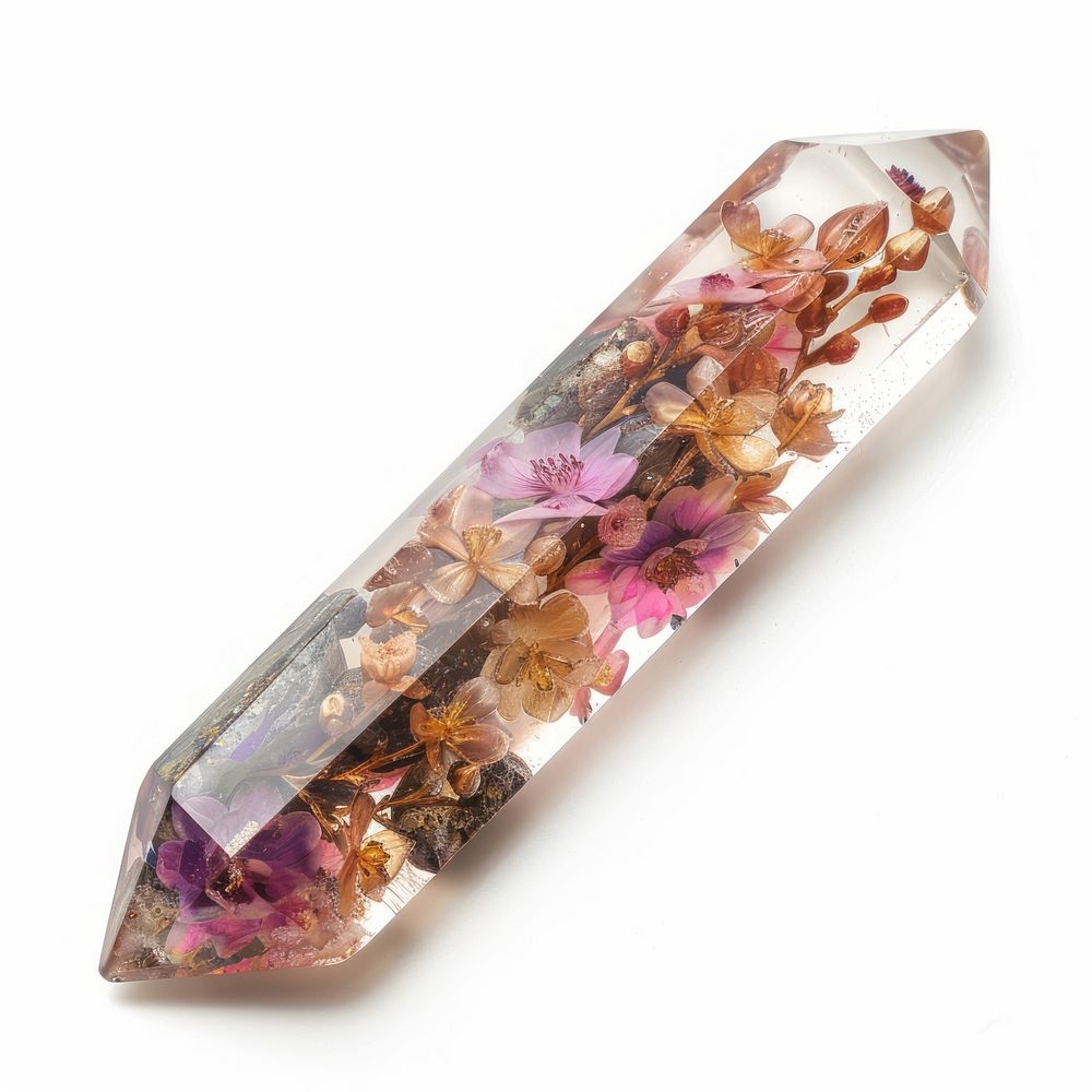 Flower resin sword shaped accessories accessory gemstone.