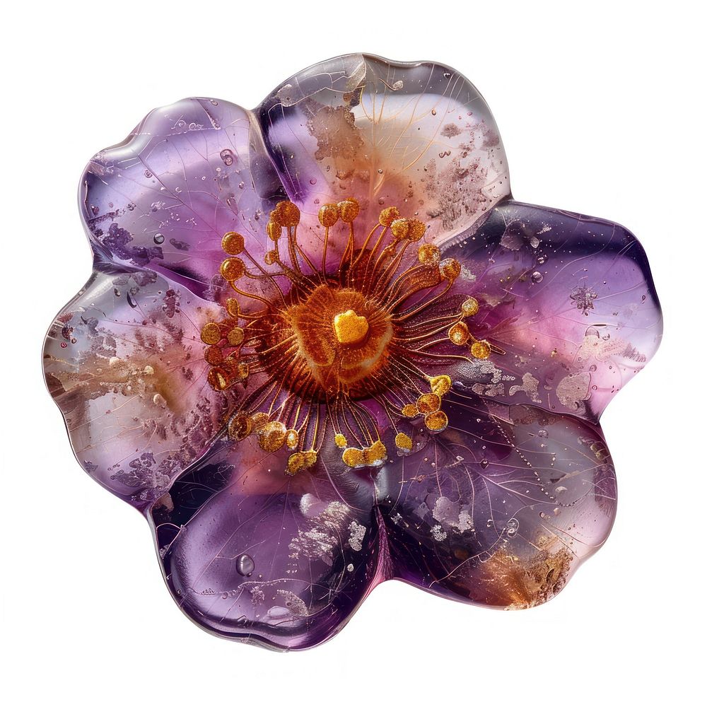 Flower resin seal shaped accessories accessory gemstone.