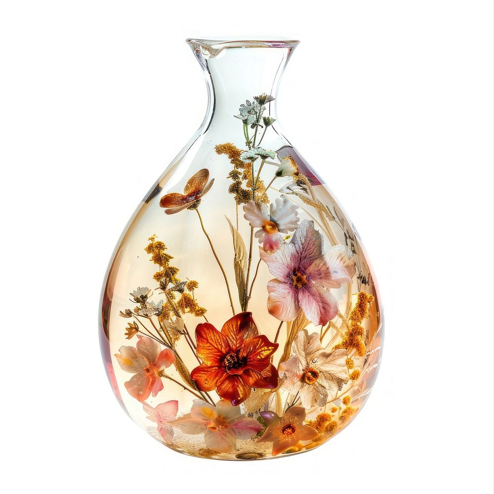 Flower resin vase shaped art accessories porcelain.