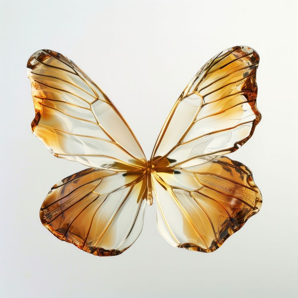 Flower resin wings shaped invertebrate accessories accessory.