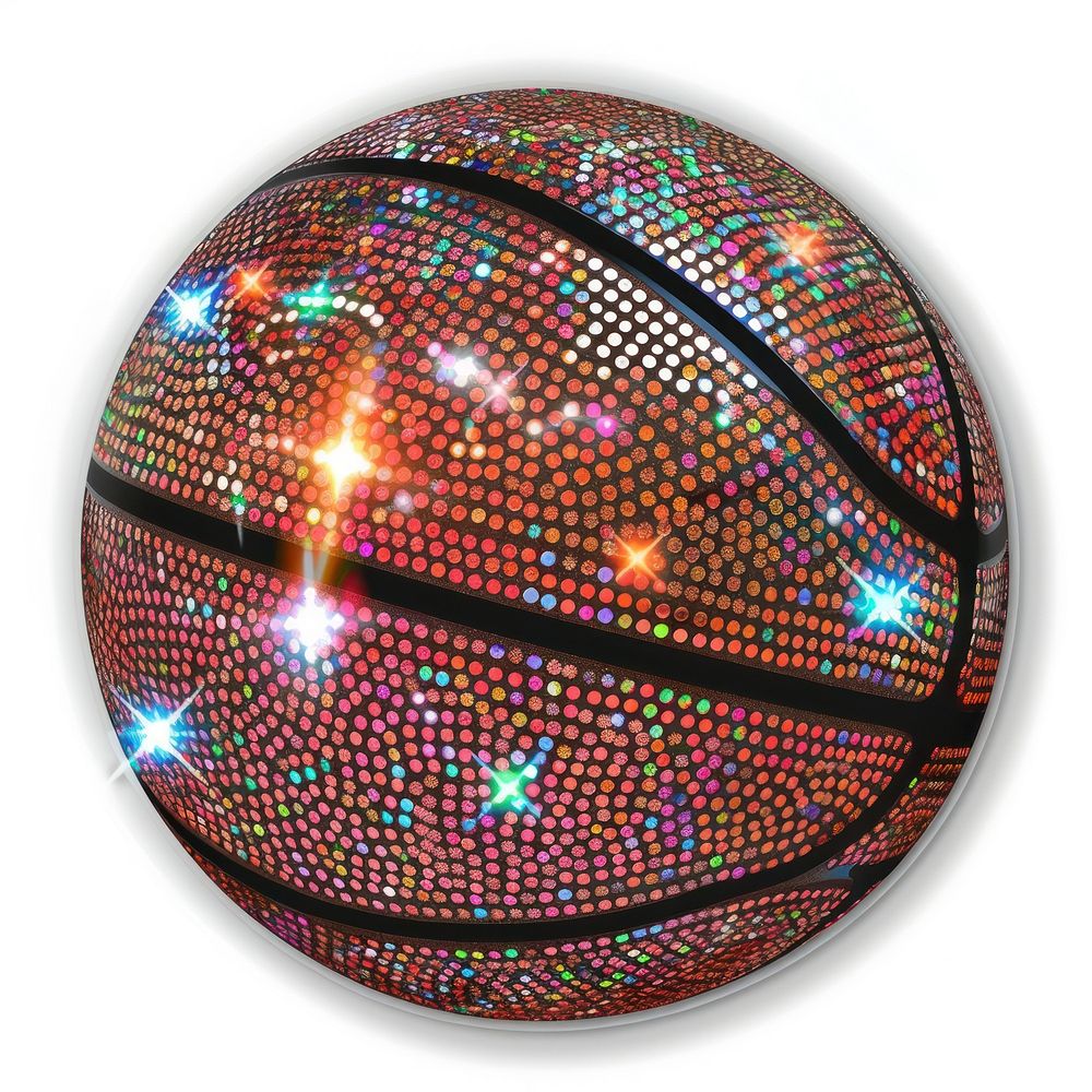 Glitter basketball flat sticker photography accessories accessory.