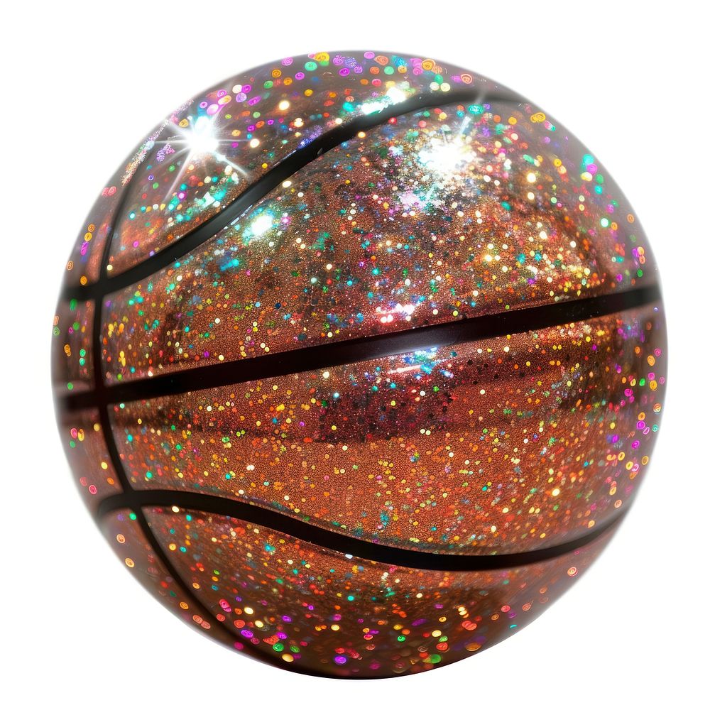 Glitter basketball flat sticker accessories chandelier accessory.