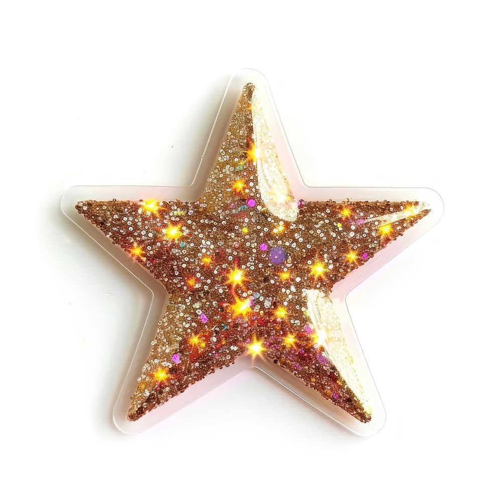 Glitter cute star sticker chandelier symbol animal.