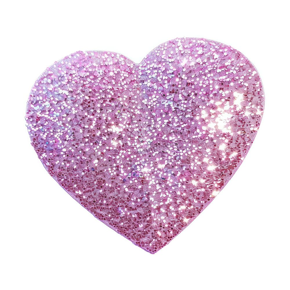 Heart shape real sticker glitter accessories accessory.