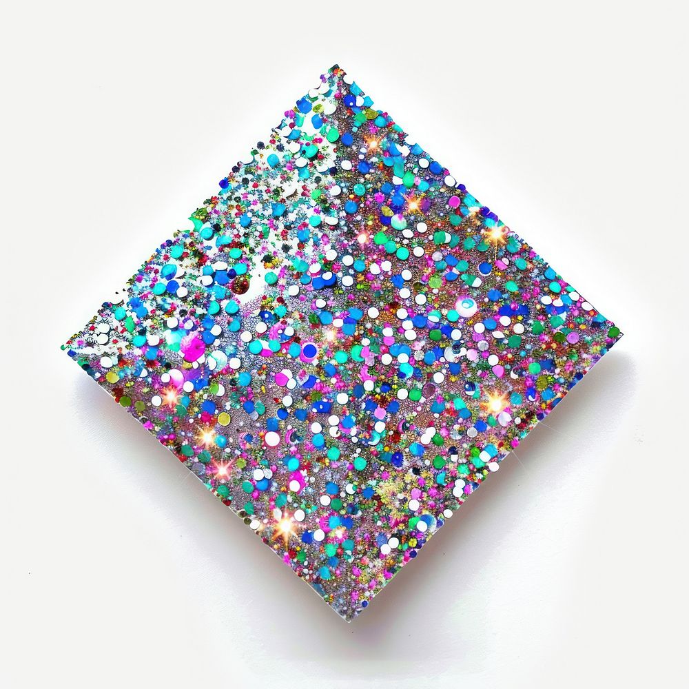 Glitter square shape sticker accessories accessory crystal.