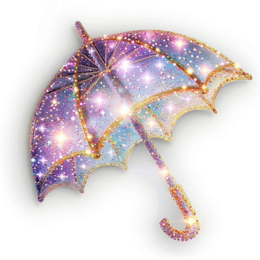 Glitter umbrella flat sticker accessories chandelier accessory.