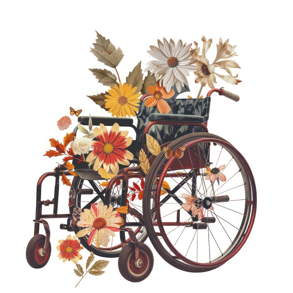 Flower Collage wheelchair flower asteraceae furniture.